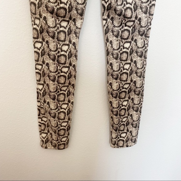 Good American Good Legs Skinny Jeans Snakeskin Print High Waist Stretch Size 4 - Picture 7 of 11